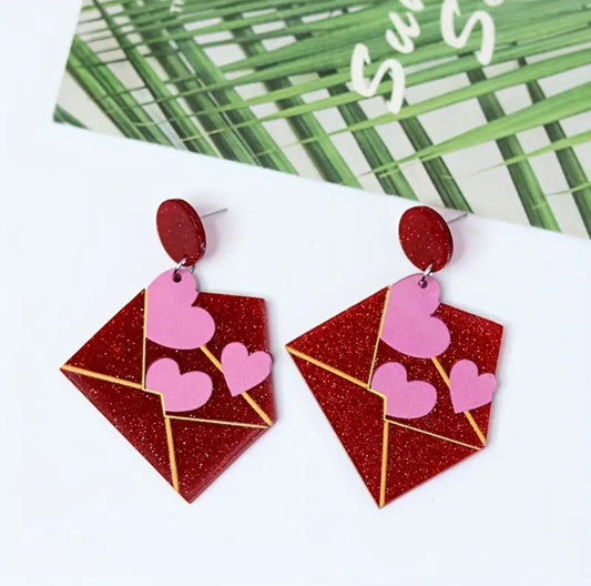 Love Letter Envelope Earrings