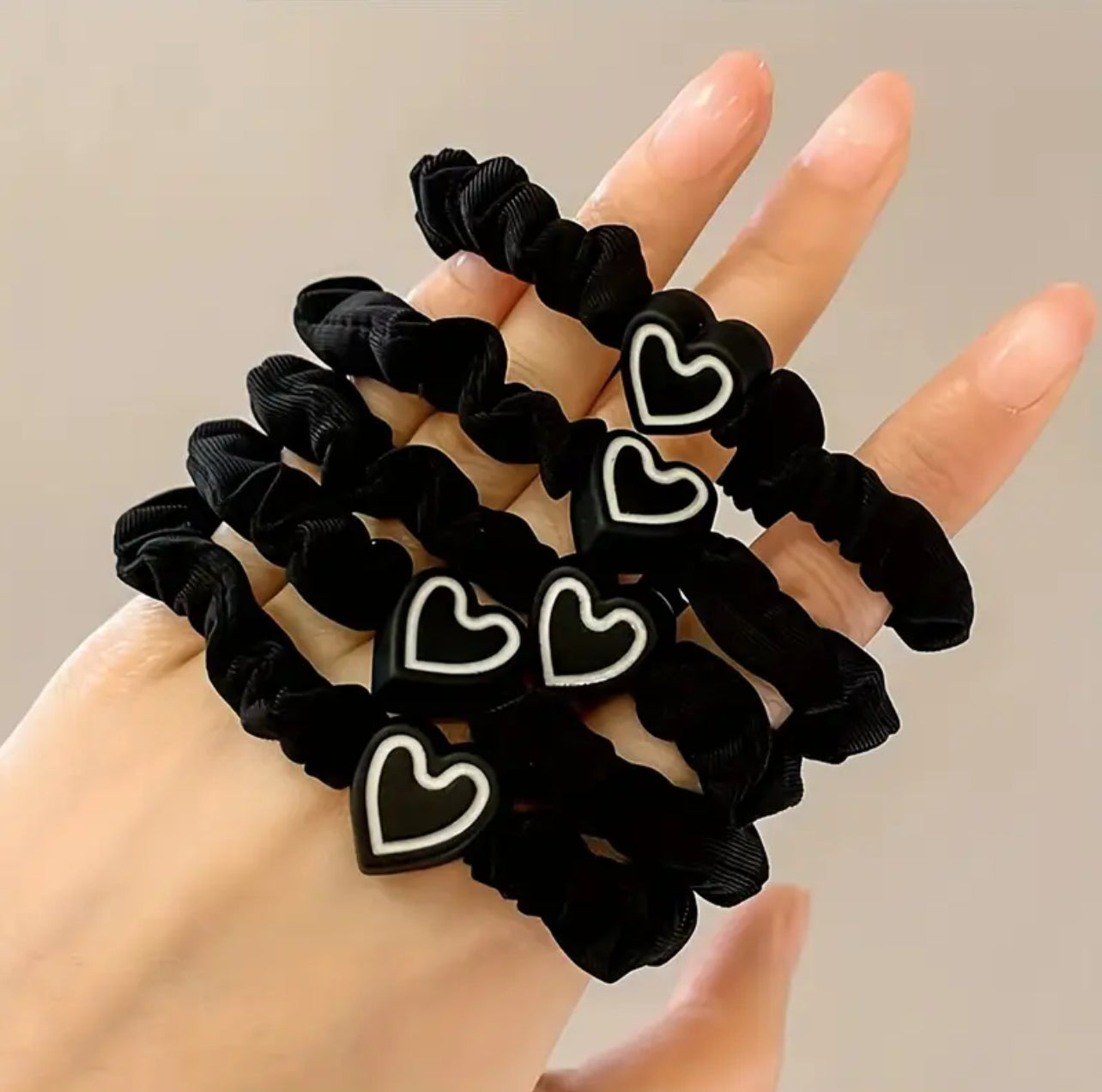 Heart Hair Ties